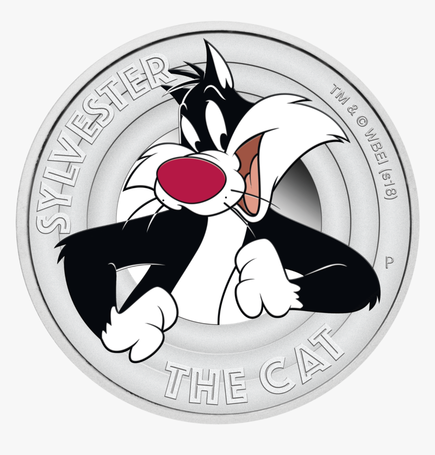 2018 Tuvalu Looney Tunes Sylvester The Cat 1/2oz Silver - Corsica, HD Png Download