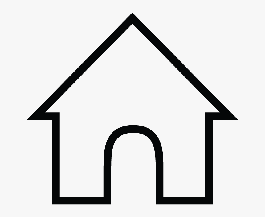 House Icon Png White - My Home Coloring Pages, Transparent Png