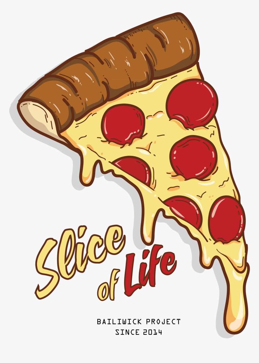 Of Life All Hail - Cartoon Pizza Slice Drawing, HD Png Download