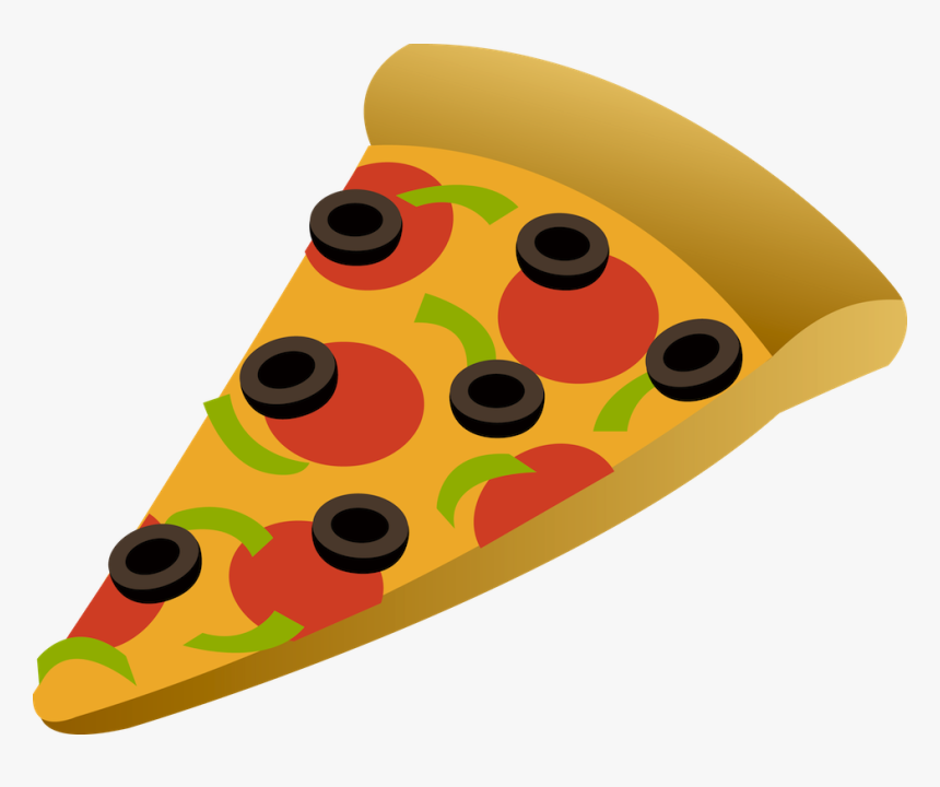 Pizza Clipart Square Free - Pizza Slice Clip Art Png, Transparent Png