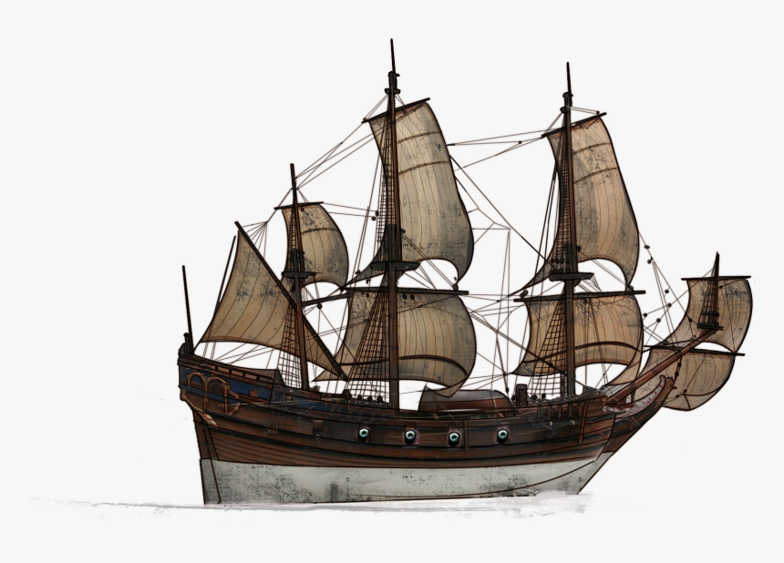 Png Of Ships - Old Sailing Ship Png, Transparent Png