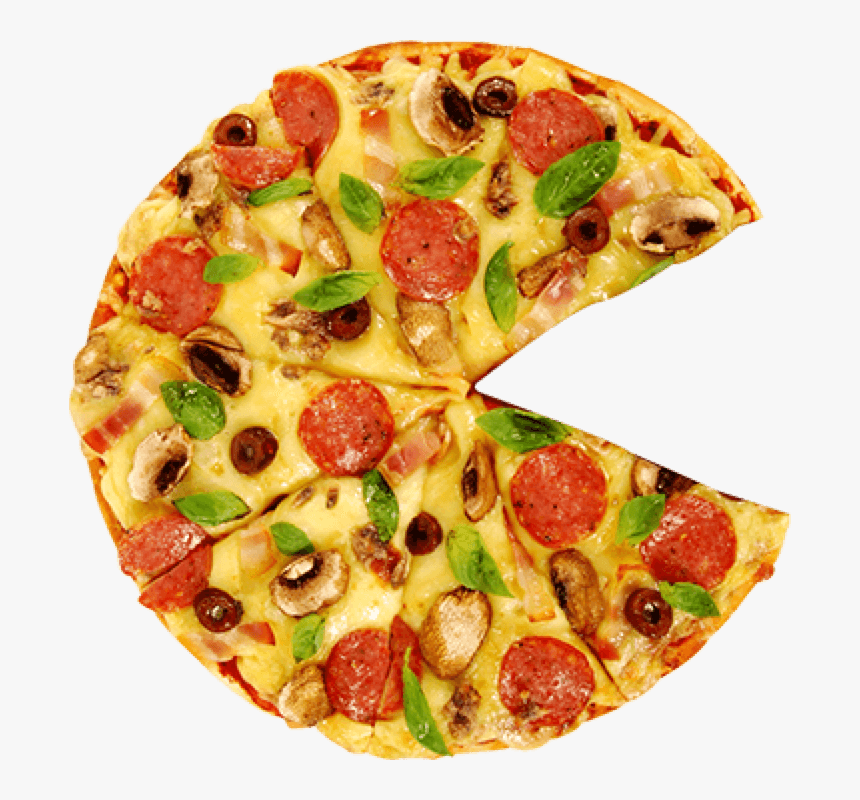 Pizza Missing A Slice Pizza With A Slice Missing, HD Png Download