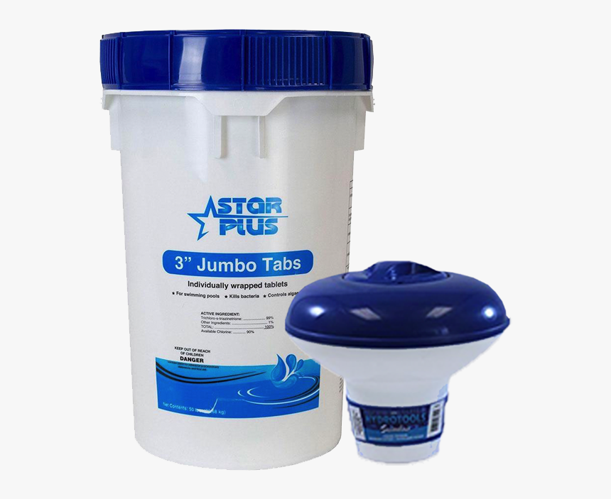 Star Plus 3″ Chlorine Tabs 50 Lbs - Swimming Pool, HD Png Download