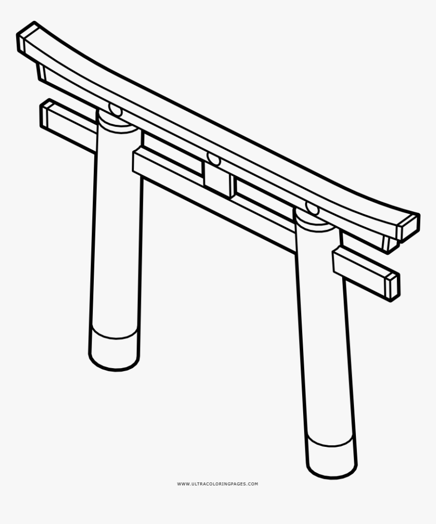Transparent Torii Png - Line Art, Png Download
