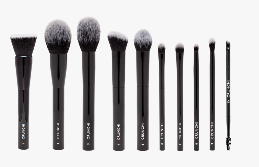 Selection Of Crunchi Brushes - Vegan Love Makeup Brushes, HD Png Download