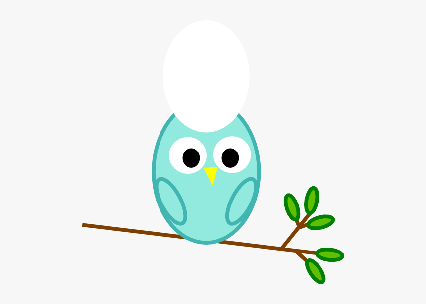 Mint Owl Svg Clip Arts - Cartoon, HD Png Download