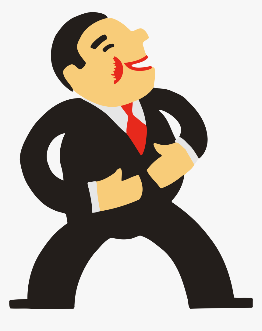 Cartoon Man In Suit, HD Png Download
