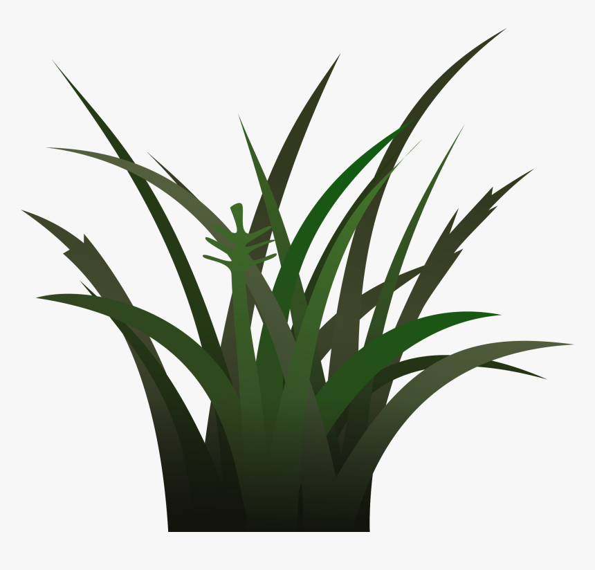 Darker Grass Shaded Clip Arts - Dark Green Grass Cartoon, HD Png Download