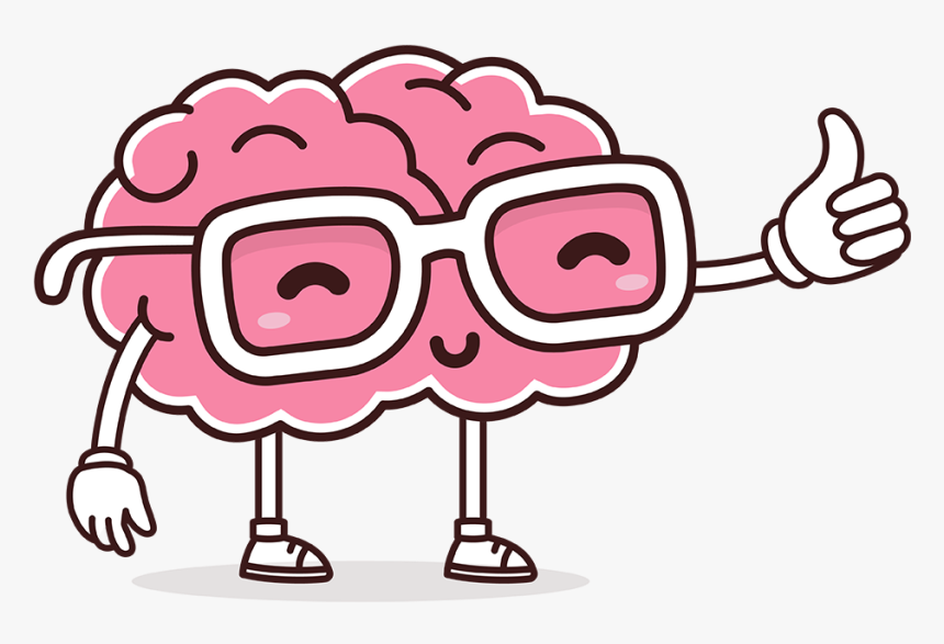 Deal With Digital Media Complications And To Establish - Cartoon Brain With Thumbs Up, HD Png Download