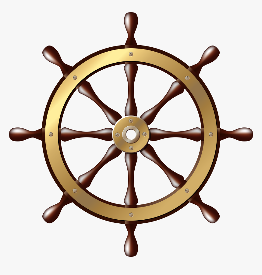 Ship Wheel Png Clip Art, Transparent Png