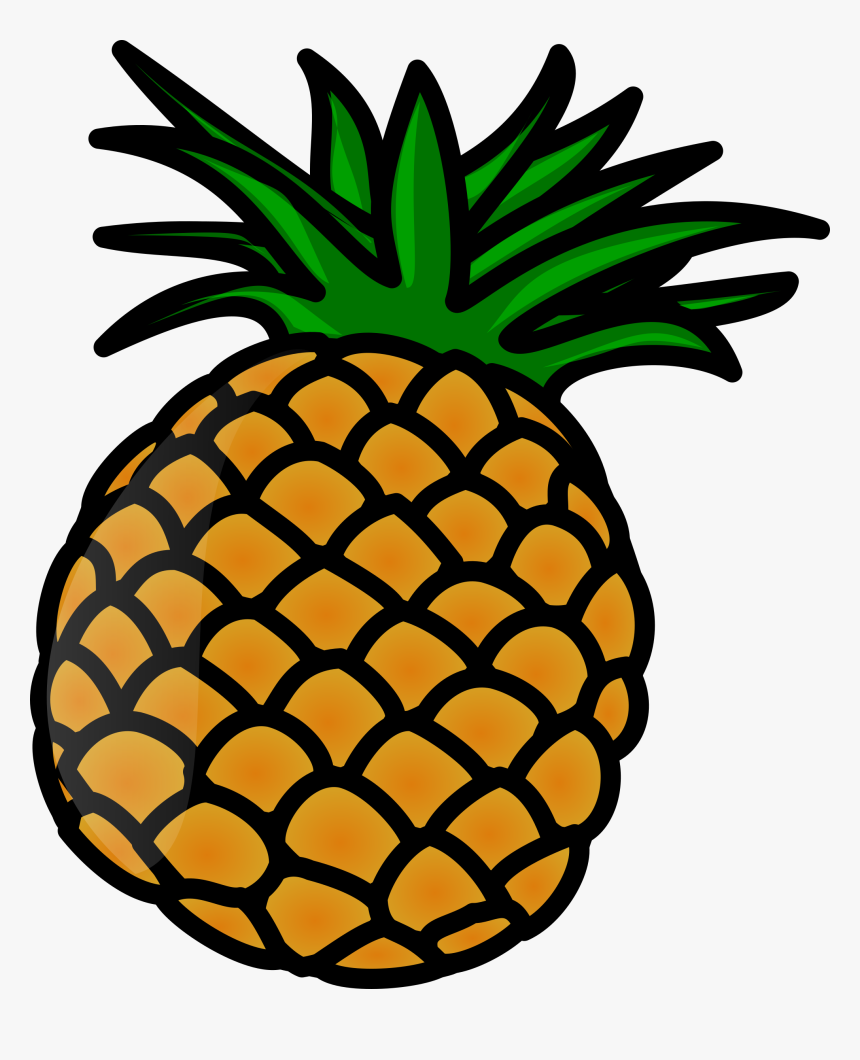 Pineapple Clip Arts - Pineapple Clipart, HD Png Download