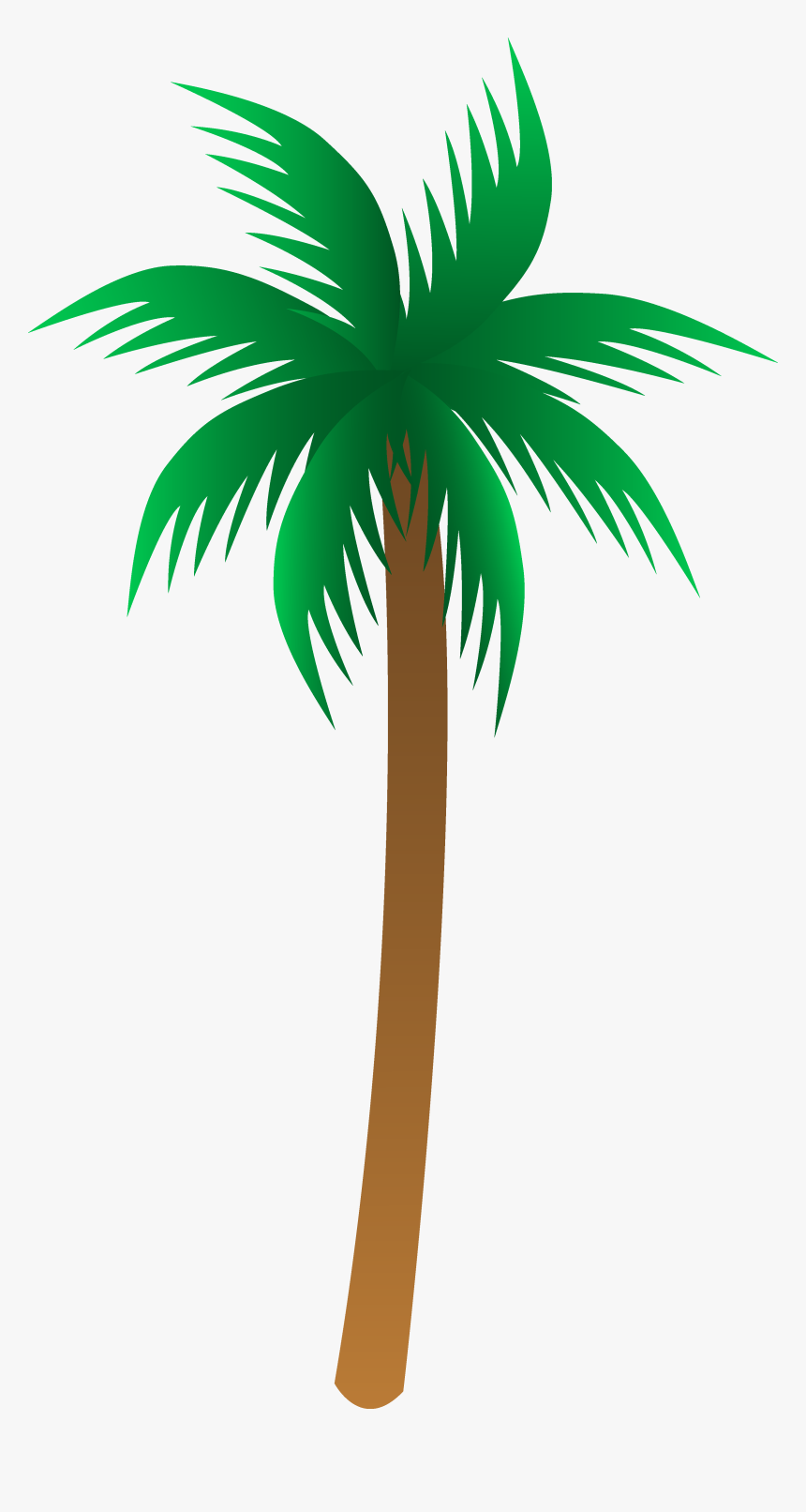 Palm Tree Clip Art Transparent Background - Palm Tree Png Vector, Png Download