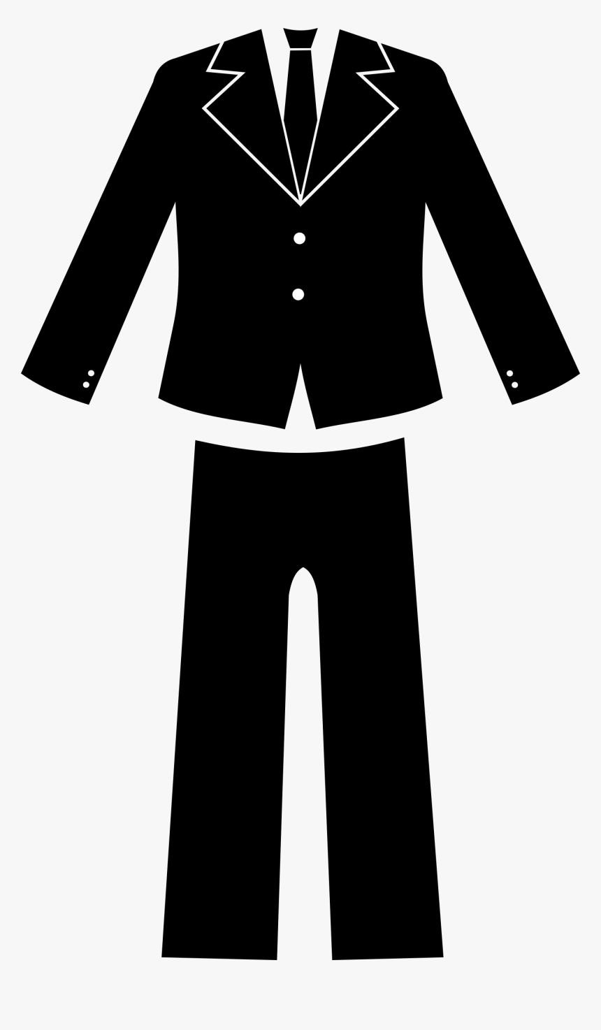 Simple Suit Clip Arts - Clip Art Of A Suit, HD Png Download