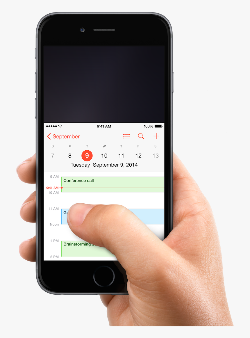 Smartphone In Hand Png Image - Reachability Ios, Transparent Png