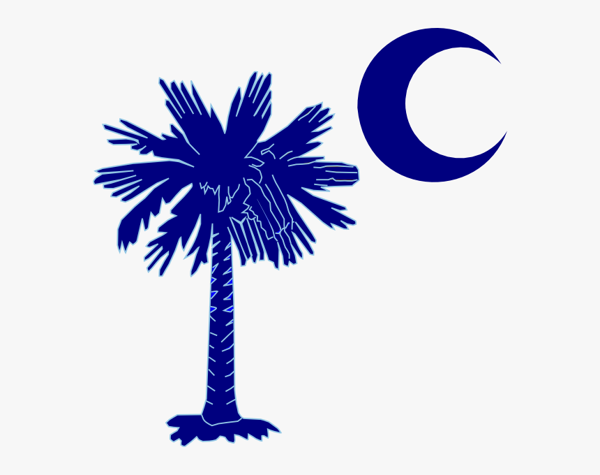 Palm Tree Png Vector - Pink South Carolina Flag, Transparent Png