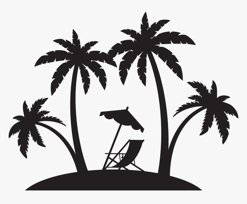 Palms And Beach Chair, HD Png Download
