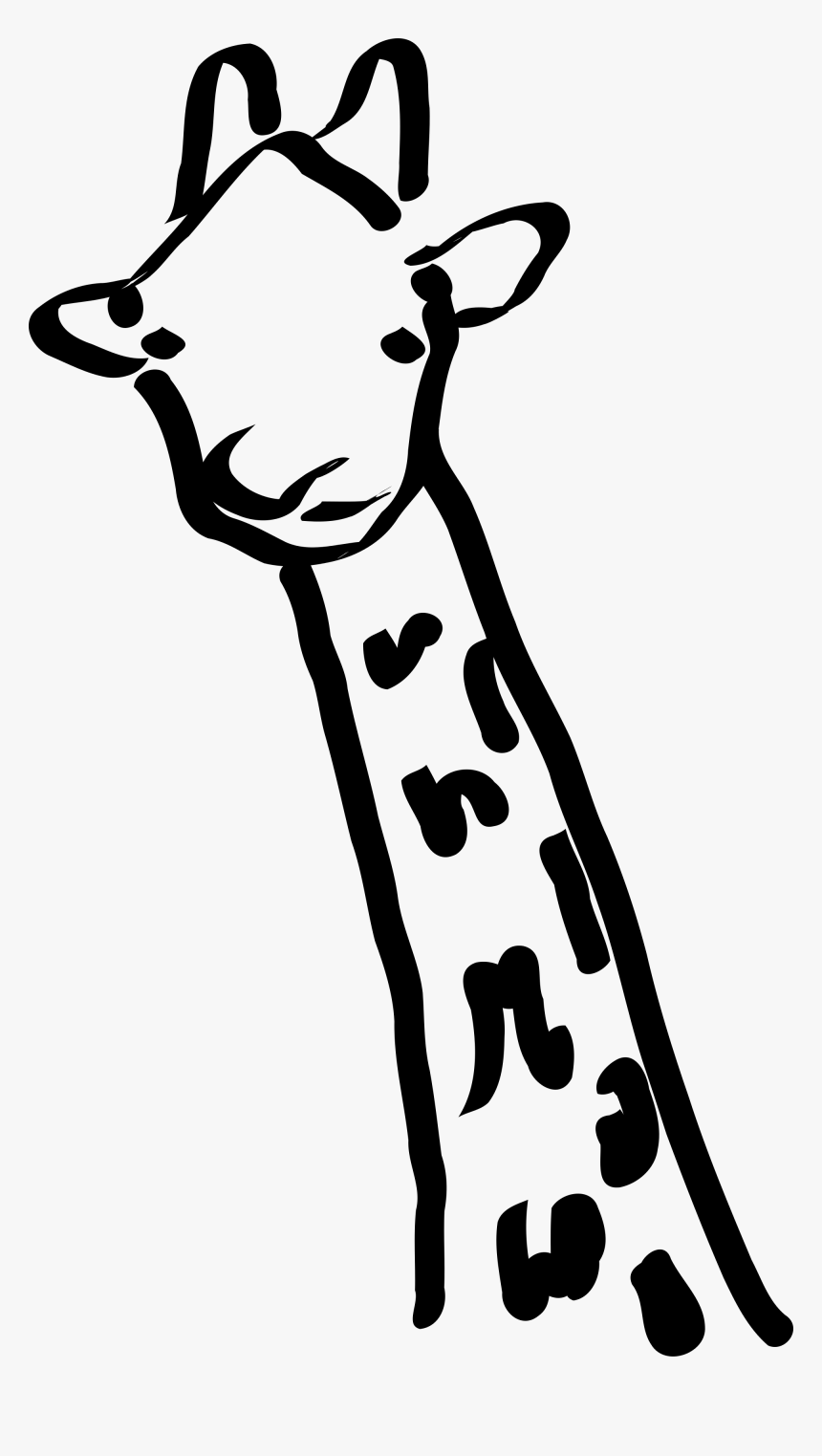 Black And White Giraffe Neck, HD Png Download