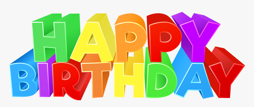 Clip Art Colorful Clip Art Image - Transparent Happy Birthday Text, HD Png Download