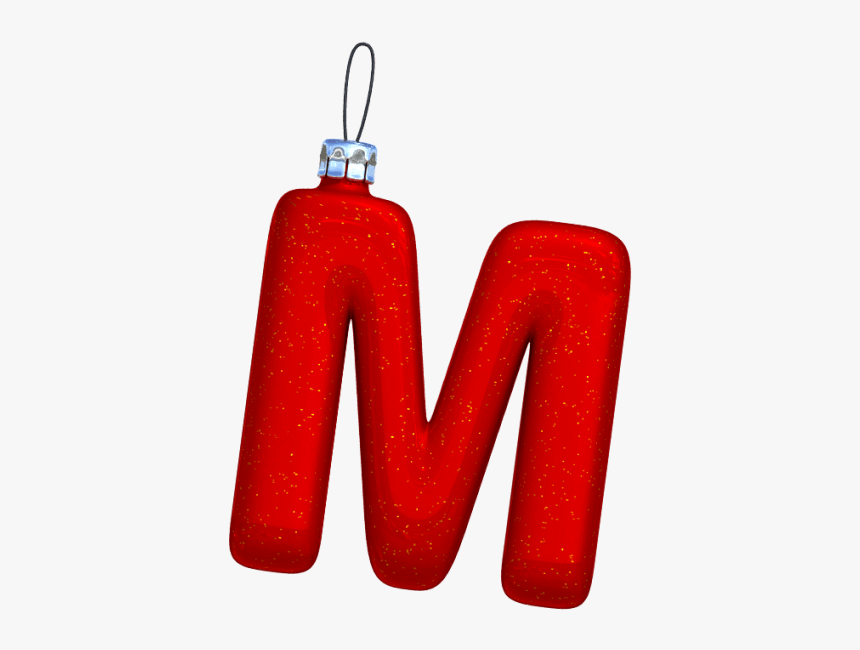 Christmas Ball Font - Christmas Letter M Png, Transparent Png