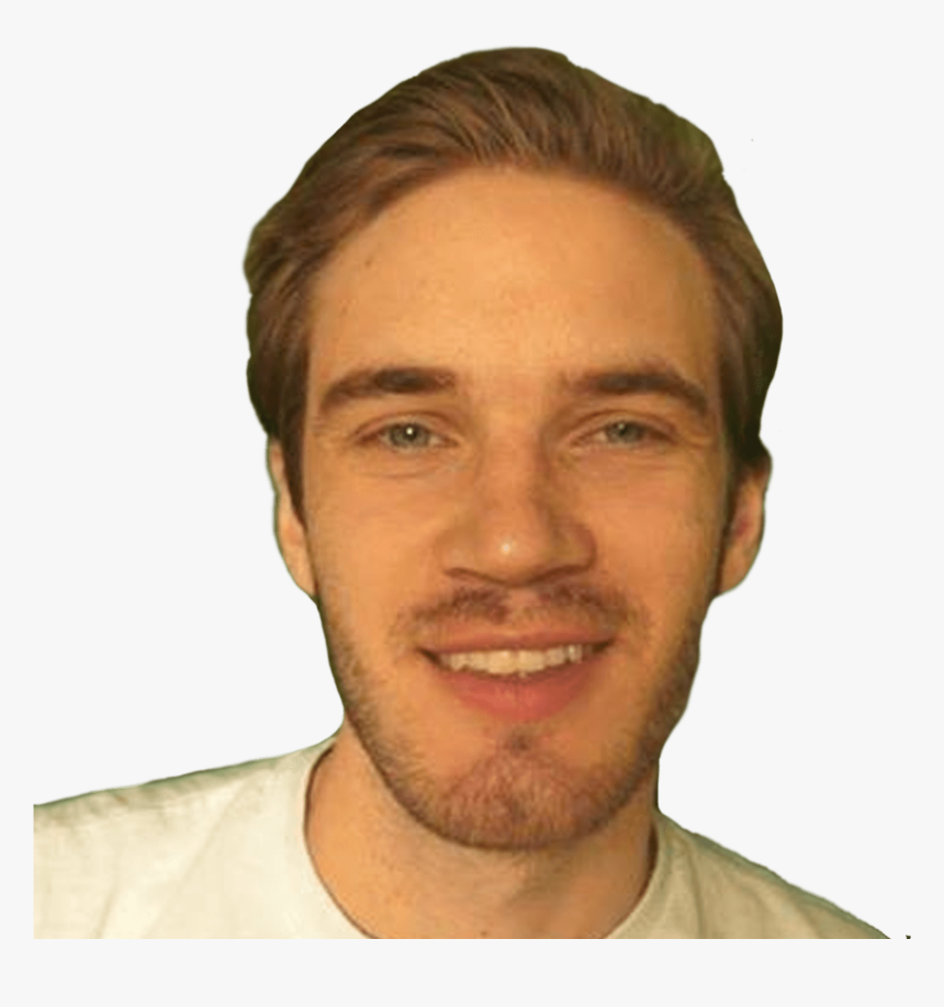 Pewdiepie White - Pewdiepie Face Png, Transparent Png