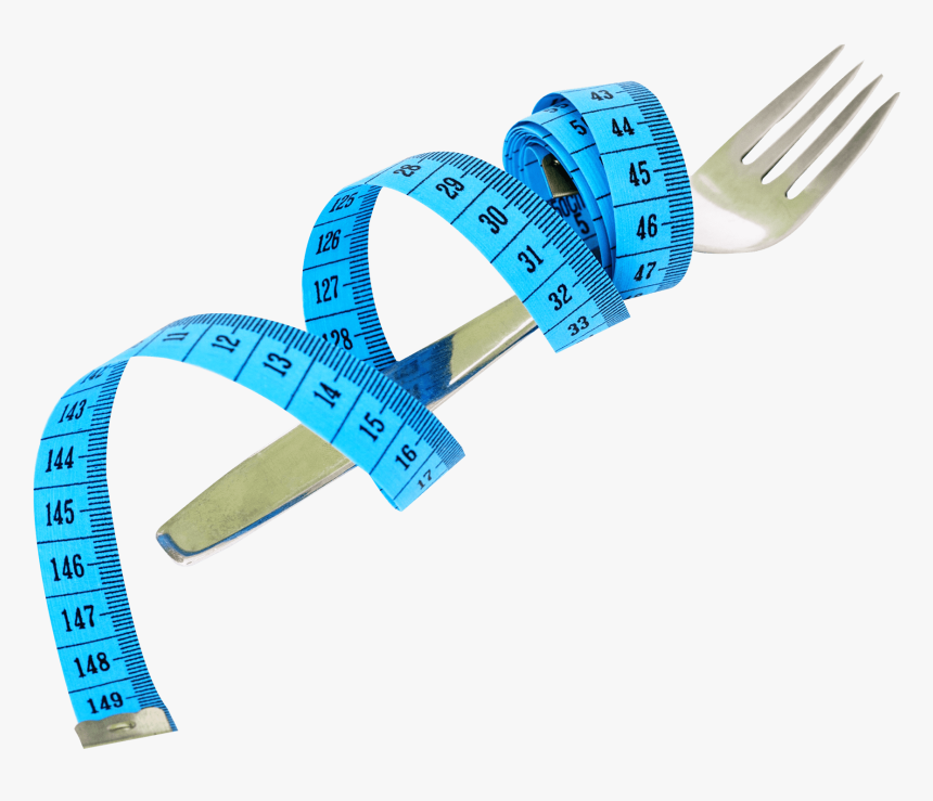 Measuring Tape And Fork - Measuring Tape Png, Transparent Png