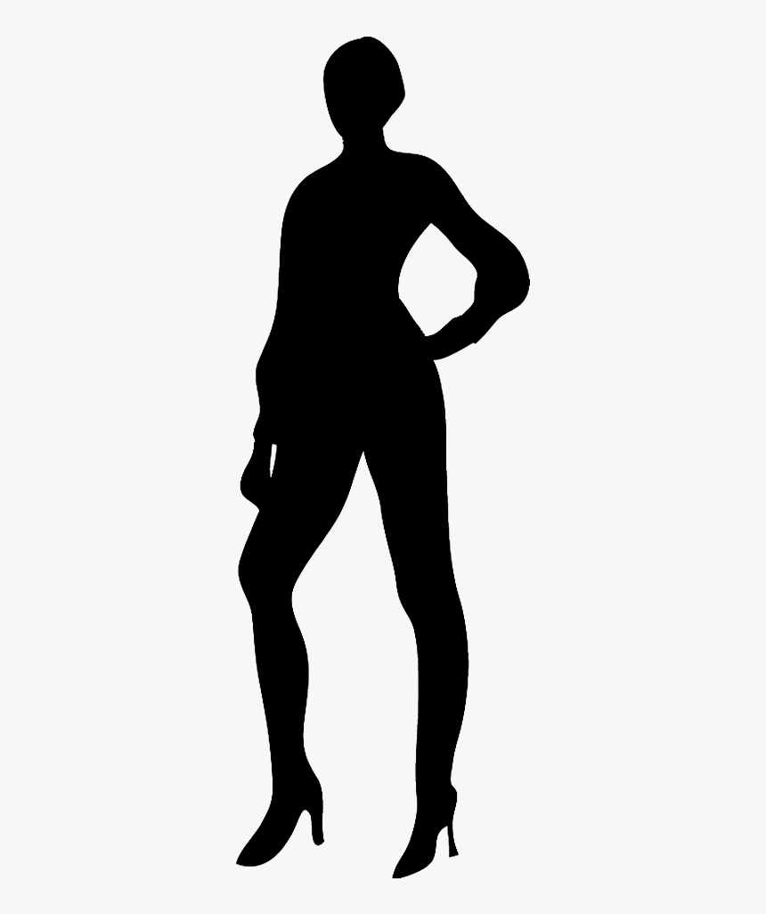 Slender Female Silhouette - Clip Art, HD Png Download