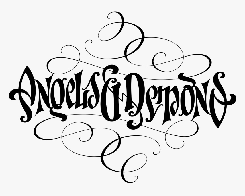Clipart Transparent Stock Angels Demons John Langdon - Angels And Demons Ambigram, HD Png Download