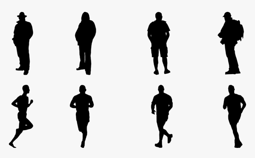 Silhouettes, Men, Man, Man Silhouette, People, Male - Люди Силуэт Пнг, HD Png Download
