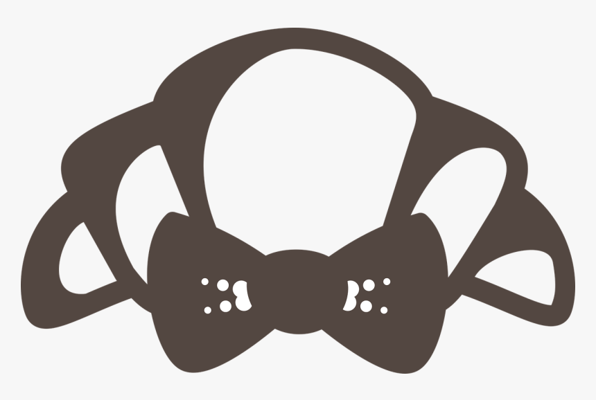 Croissant Fancy Bow Free Picture, HD Png Download
