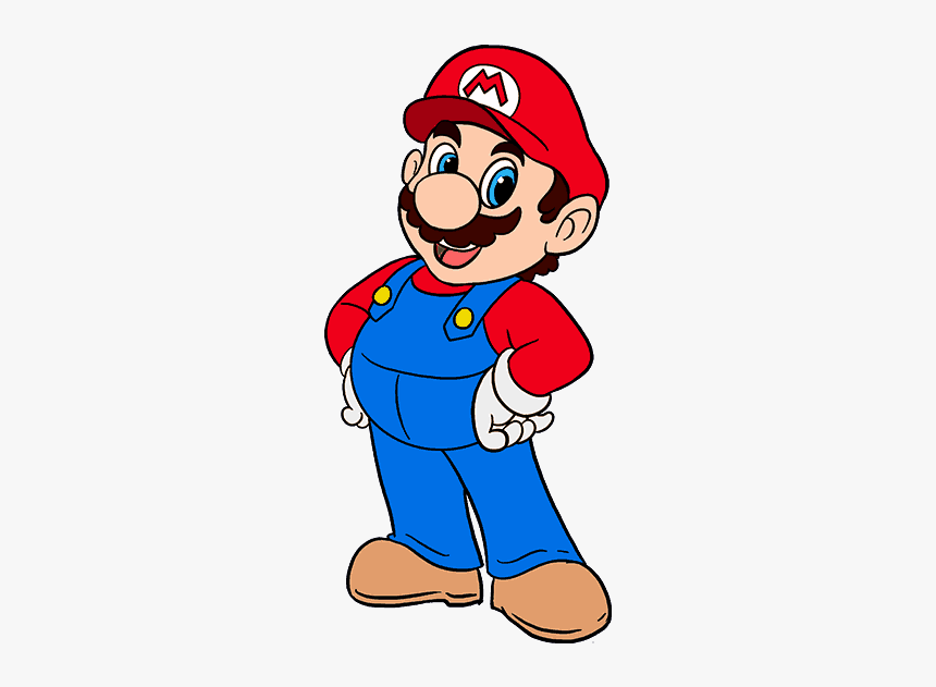 How To Draw Super Mario - Super Mario Easy Drawing, HD Png Download