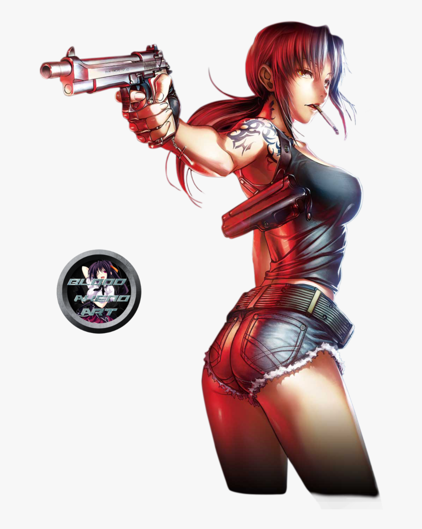 Black Lagoon Png - Black Lagoon Revy Fanart, Transparent Png