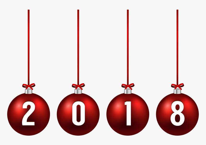 Christmas New Year Clip Art Balls Image Ⓒ - Christmas Balls 2019 Png, Transparent Png