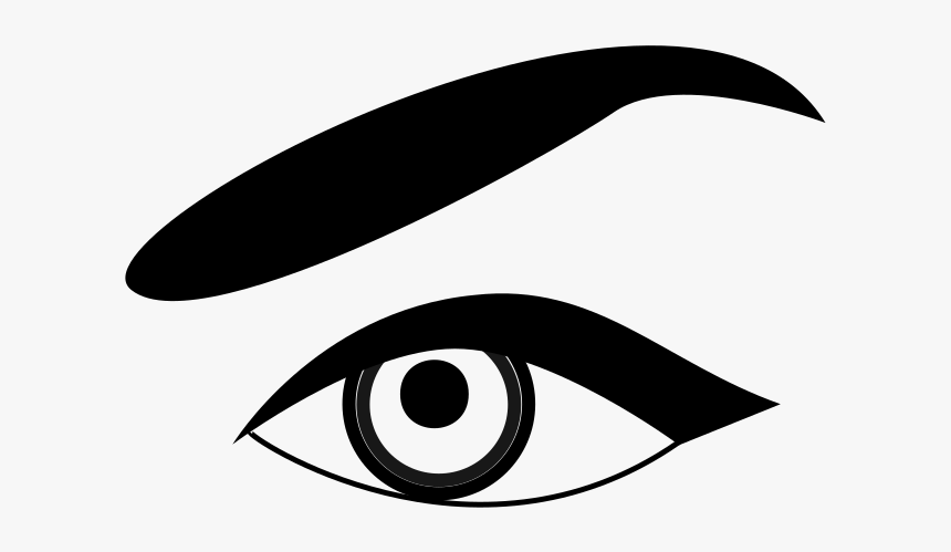 Man Eyebrows Clipart Transparent - Kilay Clipart Black And White, HD Png Download