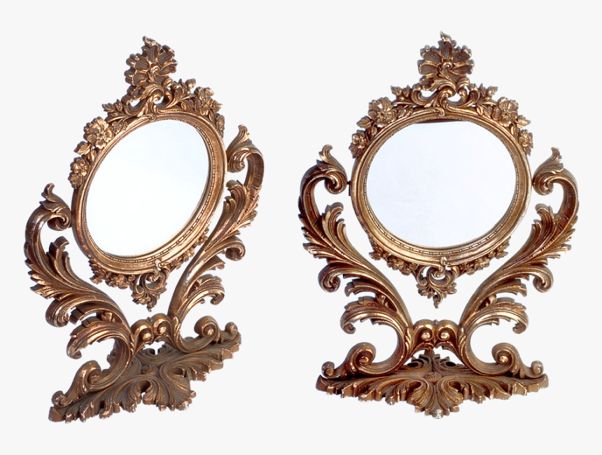 Mirror, Antique Mirror, Watch, Accessory, Reflection - History Of Mirrors, HD Png Download