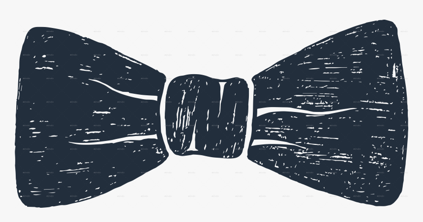 Transparent White Mustache Png - Hand Drawn Bow Tie Png, Png Download