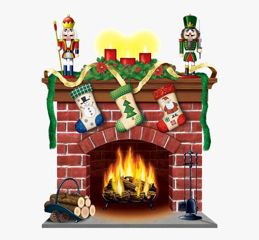 Desenhos De Lareiras De Natal, HD Png Download