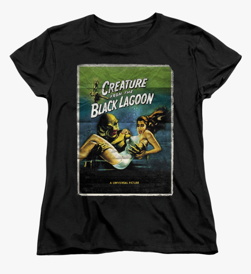 Womens Movie Poster Creature From The Black Lagoon - T-shirt, HD Png Download