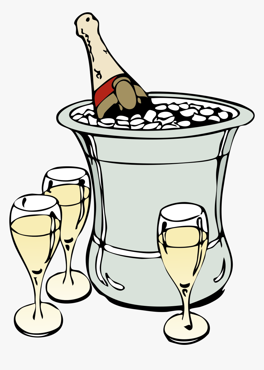 Champagne On Ice Clip Arts - Champagne Clip Art, HD Png Download