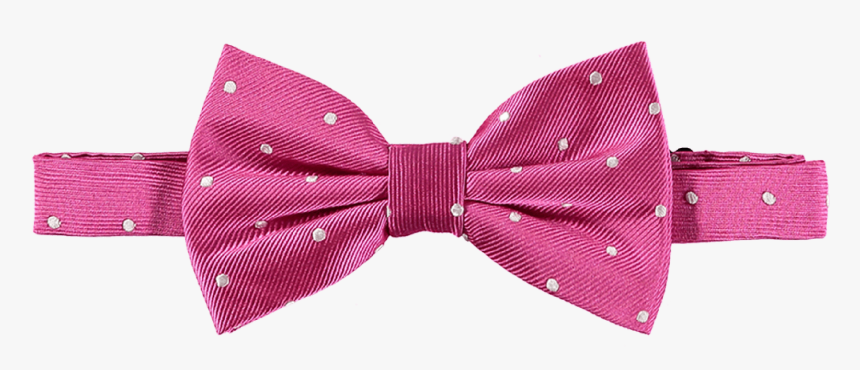 Bow Tie Silk Pink Spotted - Paisley, HD Png Download
