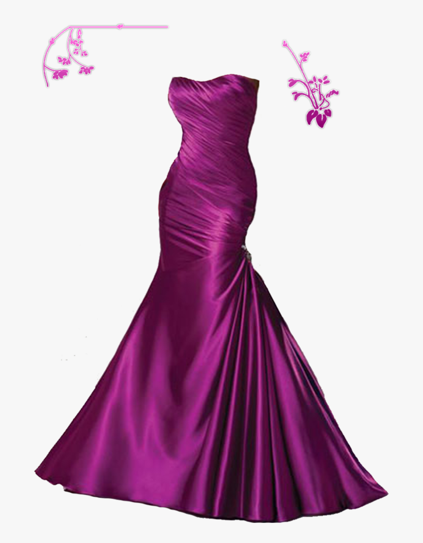 Purple Pink Dress Png, Transparent Png