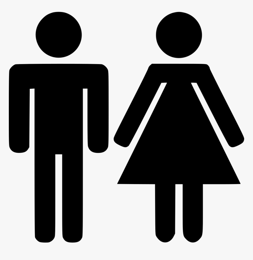 Transparent Couple Png - Men Women Icon Black, Png Download