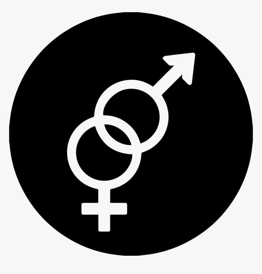 Men And Women Fill - Google Plus Round Logo Black, HD Png Download
