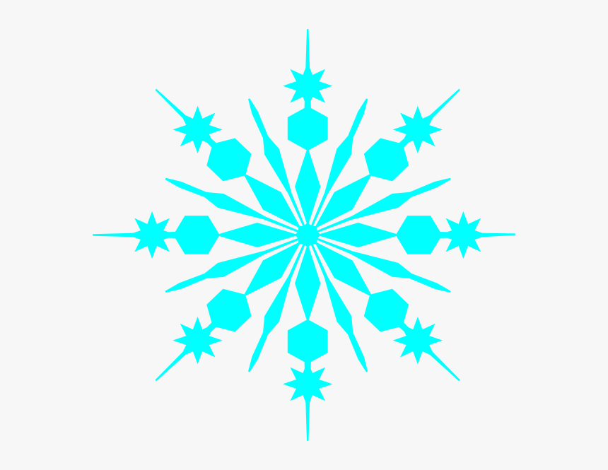 Transparent Snowflake Outline Png - Transparent Background Snowflake Clip Art, Png Download