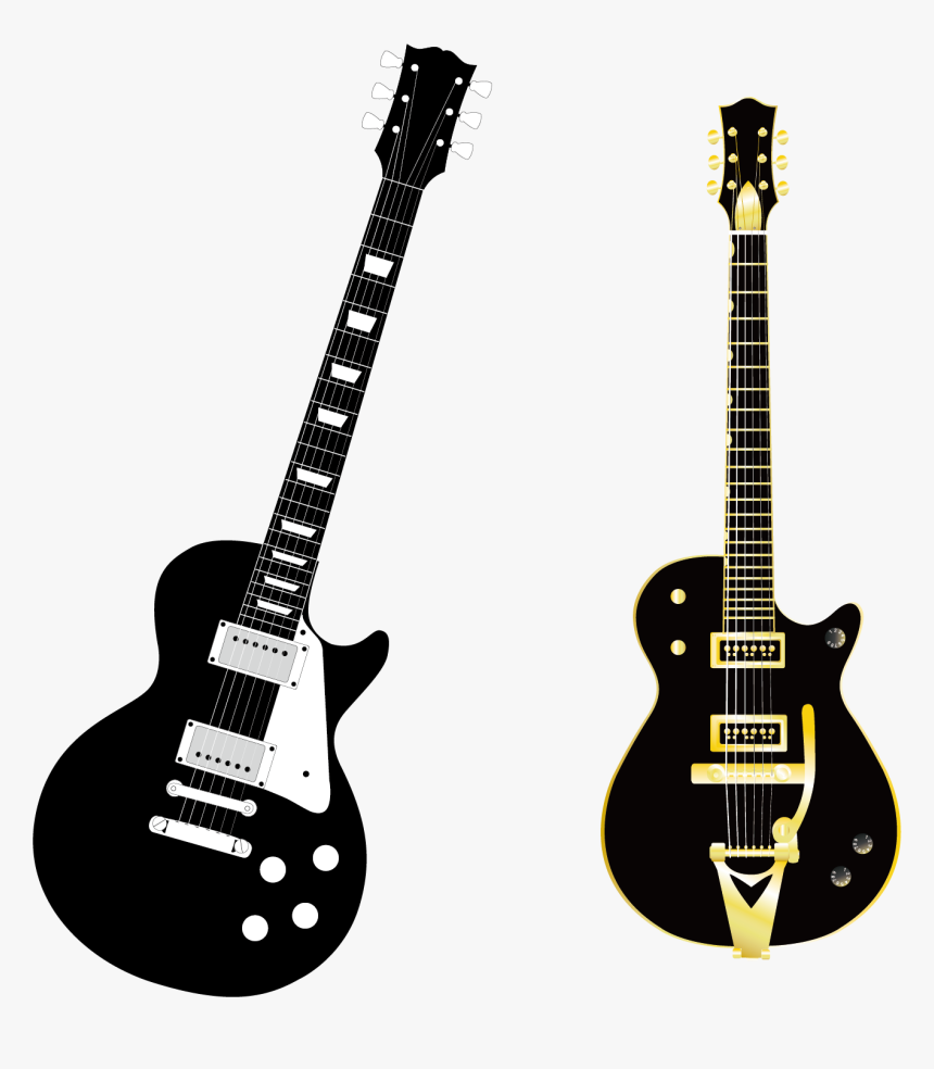 Guitar Amplifier Silhouette - Electric Guitar Vintage Png, Transparent Png