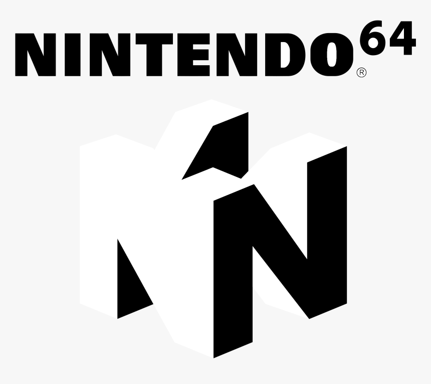Nintendo 64 Logo Black And White Nintendo 64 Logo Black Hd Png Download Transparent Png Image Pngitem