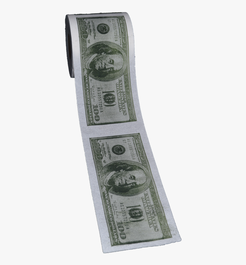 Printed Toilet Paper - 100 Dollar Bill, HD Png Download
