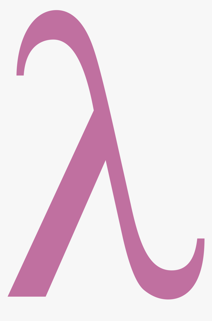 Lesbian Symbol Png - Pink Lambda, Transparent Png