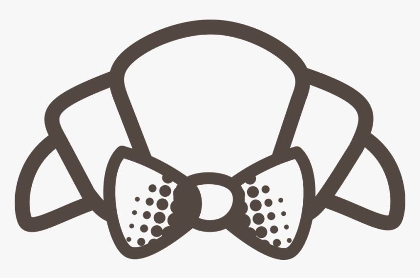Croissant, Fancy, Bow, Tie, Bowtie, Breakfast, Lunch - Rogalik Rysunek Png, Transparent Png
