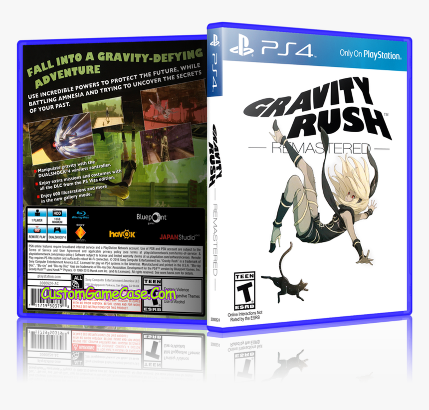 Sony Playstation 4 Ps4 - Gravity Rush Remastered Cover, HD Png Download