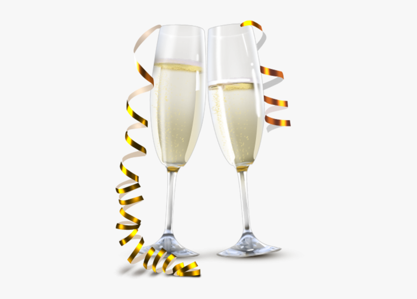 Wine Glasses Transparent Background Png Image Free - Transparent Background Champagne Glasses, Png Download